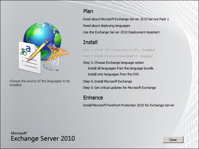 Exchange 2010 AutoRun